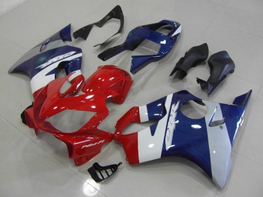 Rot Blau Silber CBR 600 F4i 01-03 Motorrad Verkleidungen