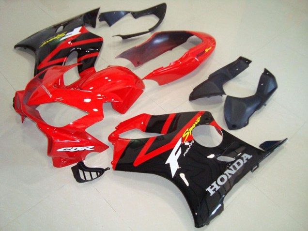 Schwarz Rot CBR 600 F4i 04-07 Motorrad Verkleidung