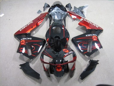 Schwarz Rot Racardi ZX10R 03-05 Motorrad Verkleidungen