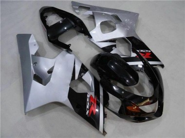 Schwarz Silber GSXR 600 / 750 K4 04-05 Motorrad Verkleidungen