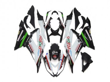 Weiß Schwarz ZX6R 13-18 Motorrad Verkleidungen